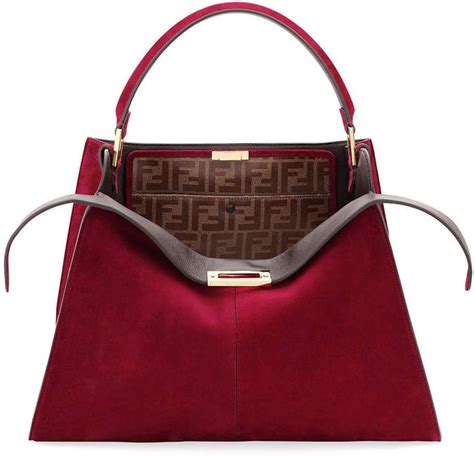 authentic fendi peekaboo|Fendi peekaboo suede.